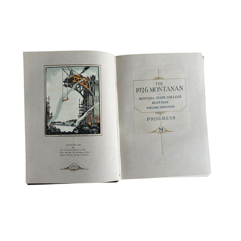 The 1926 MONTANAN MONTANA STATE College UNIVERSITY YEARBOOK Bozeman Volume 19 - Picture 4 of 11
